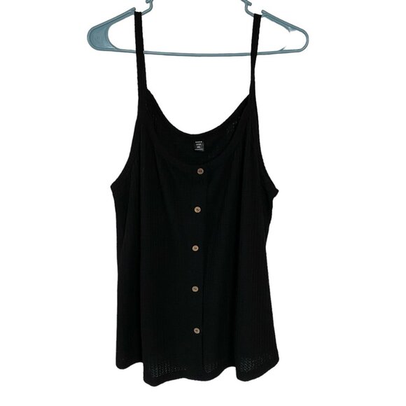 SHEIN Curve 3XL women's black pullover stretchy tank top rounded neckline summer - Picture 6 of 9